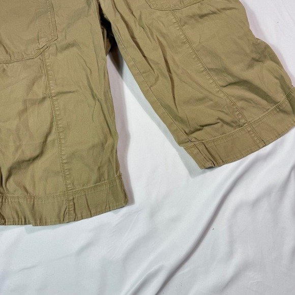The North Face Womens Size 12 Khaki Cargo Capri Pants Drawstring Waist - Picture 10 of 11